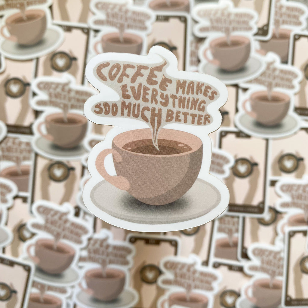Coffee Drinks Planner Luxe Matte Vinyl Stickers – StickyRiceCompany